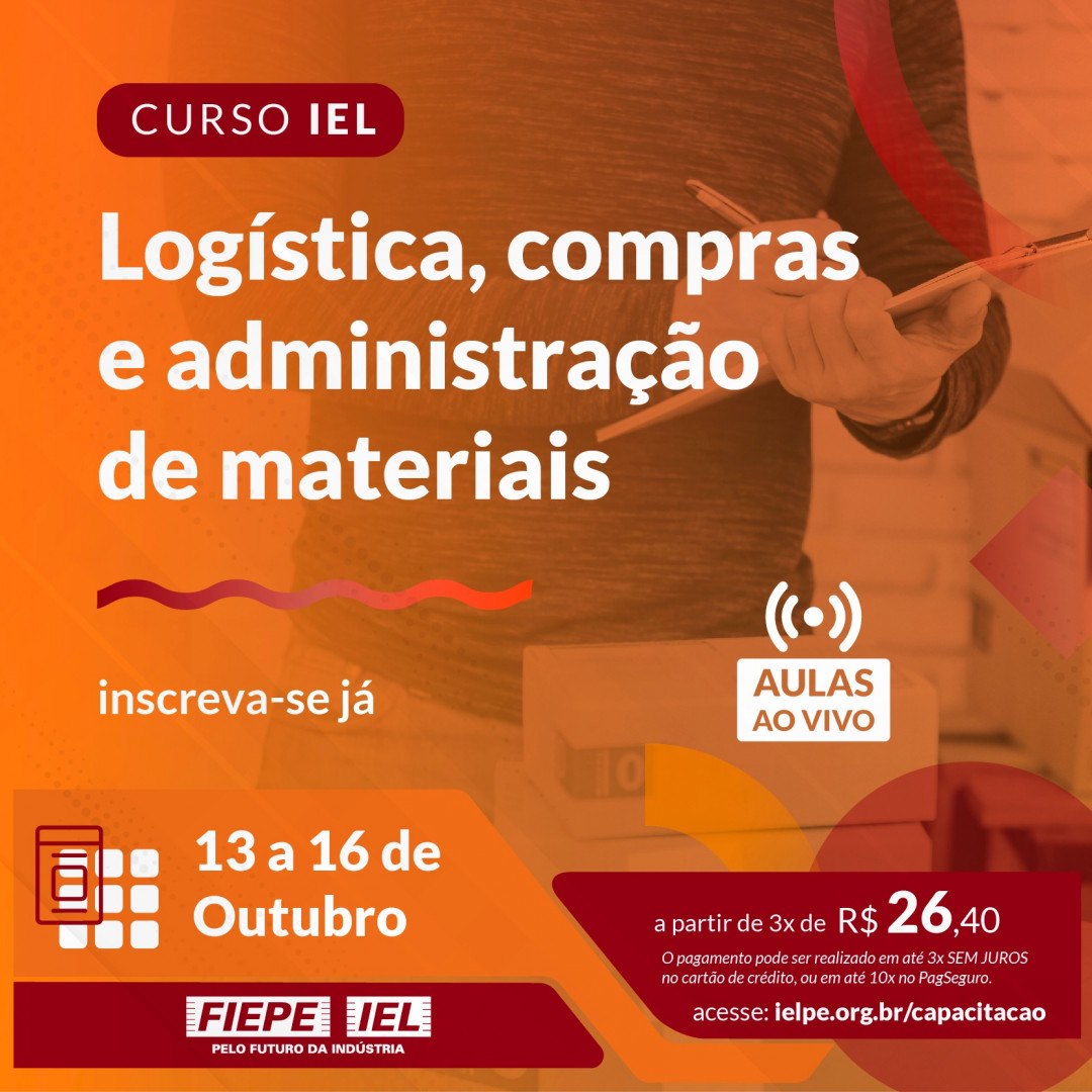 Imagem do curso CURSO LOGÍSITCA, COMPRAS E ADMINISTRAÇÃO DE MATERIAIS