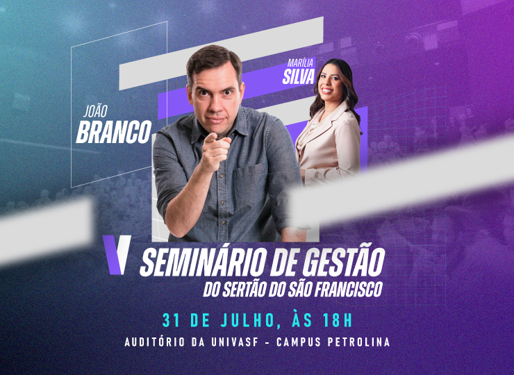 Imagem do curso ÚLTIMAS VAGAS – V SEMINÁRIO DE GESTÃO NO SERTÃO DO SÃO FRANCISCO